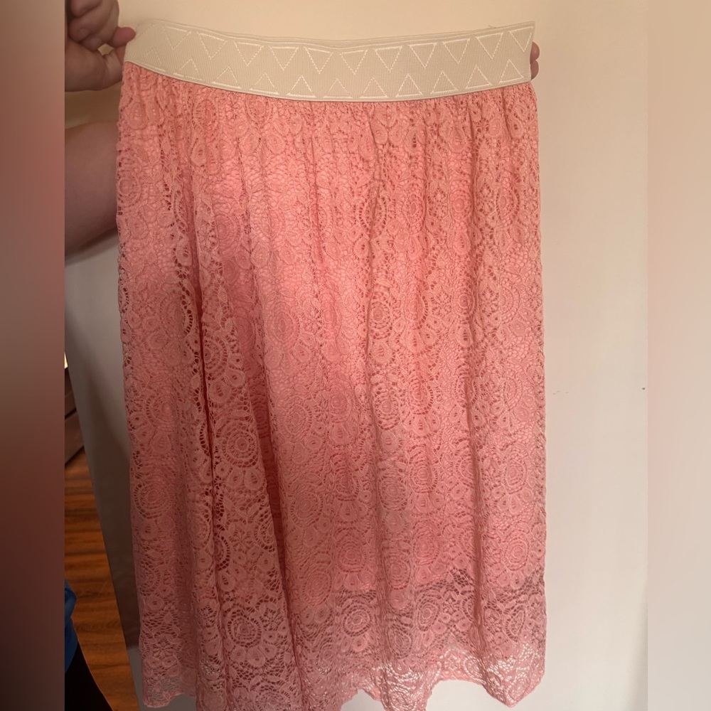 Peachy-pink LuLaRoe Skirt!